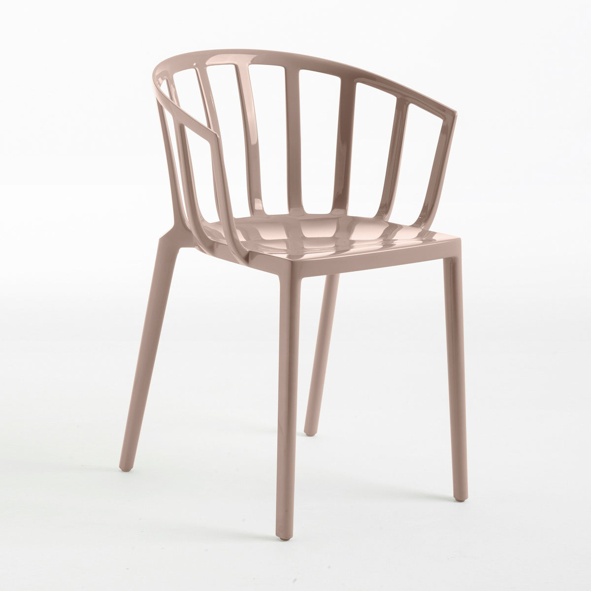 Kartell Venice Gartenarmlehnstuhl glänzend