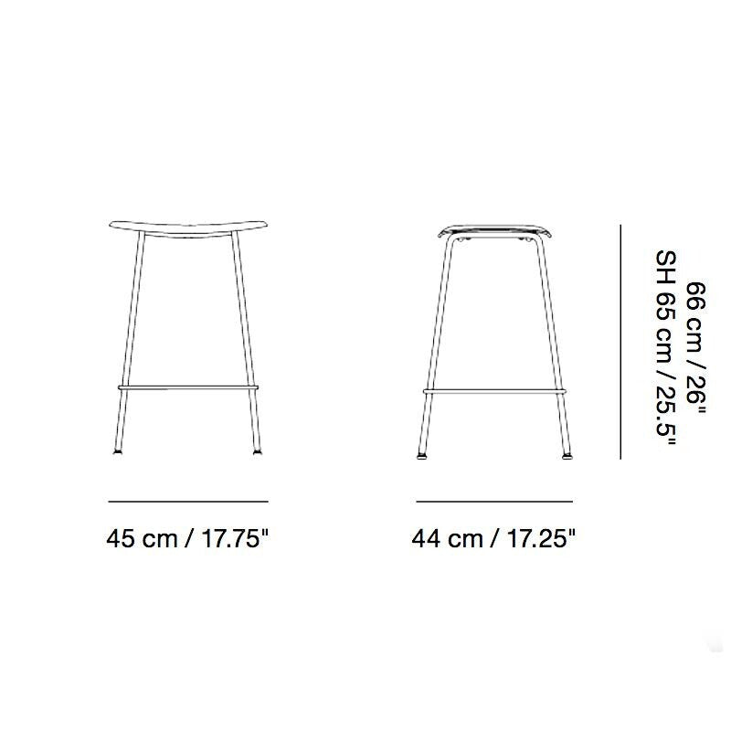 Muuto Fiber Barhocker 65cm