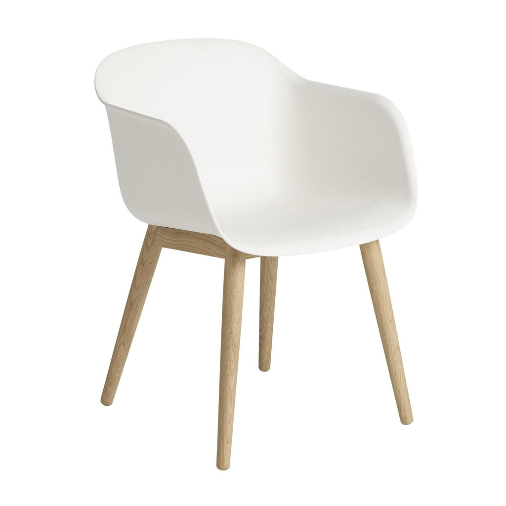 Muuto Fiber Chair Armlehnstuhl mit Holzgestell Recycelt