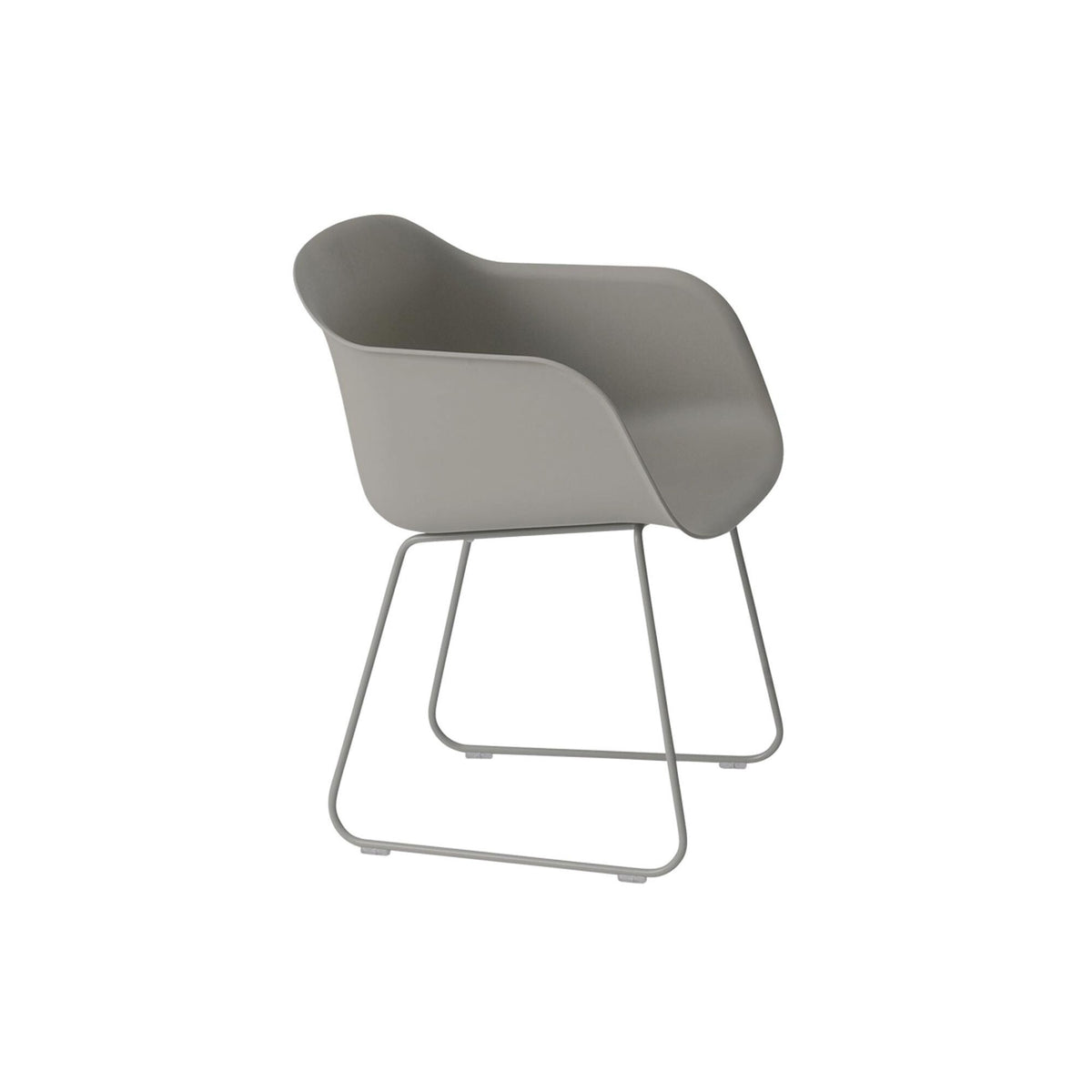 Muuto Fiber Chair Armlehnstuhl mit Kufengestell