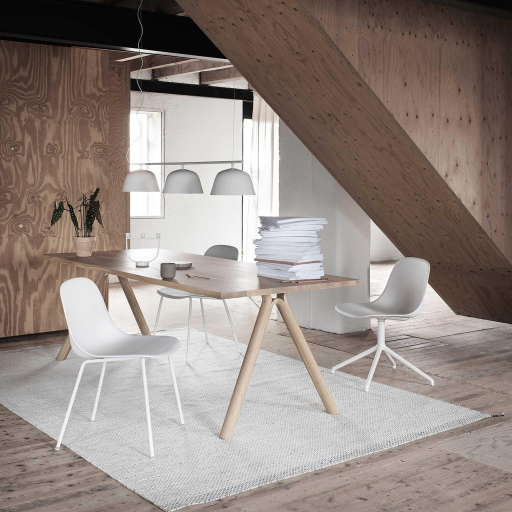 Muuto Fiber Chair Stuhl mit Rohrgestell Recycelt