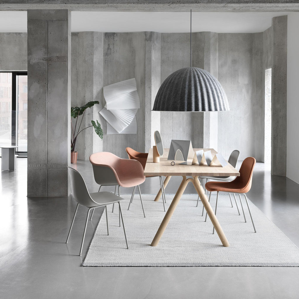 Muuto Fiber Chair Stuhl mit Rohrgestell Recycelt
