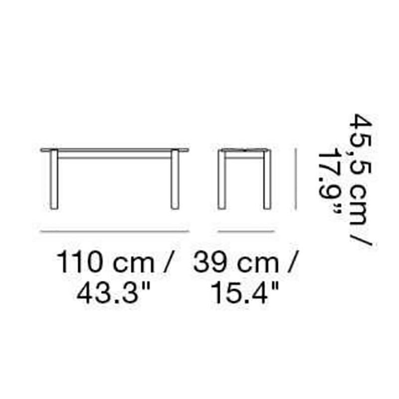 Muuto Linear Steel Gartenbank 110cm