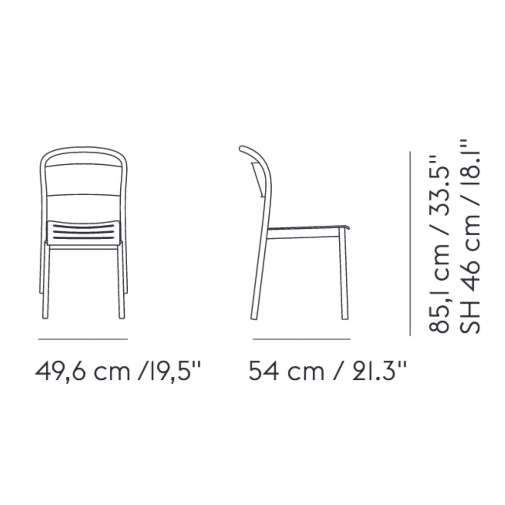 Muuto Linear Steel Gartenstuhl