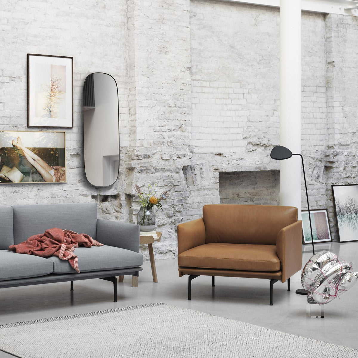Muuto Framed Mirror Spiegel 118x44,5cm