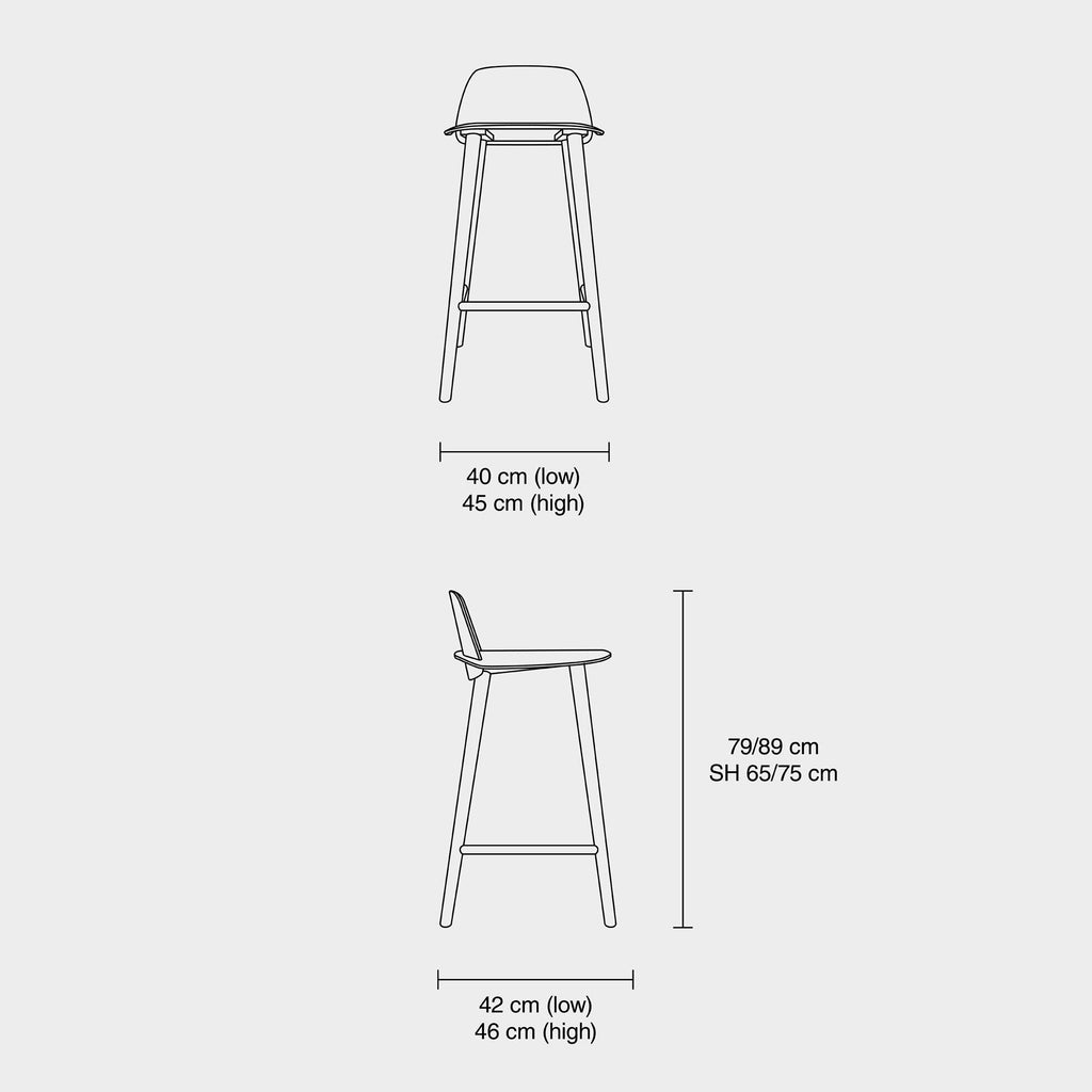 Muuto Nerd Barstuhl 65