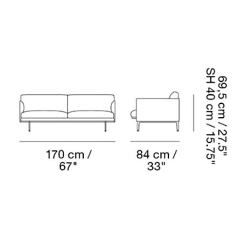 Muuto Outline Sofa 2 Sitzer
