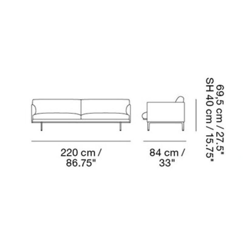 Muuto Outline Sofa 3 Sitzer