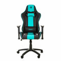 Silla de oficina reclinable, negro y turquesa
