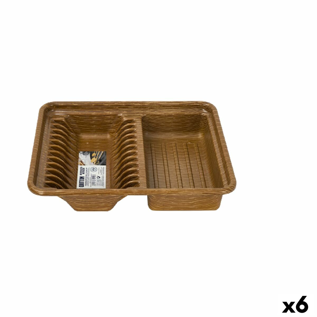 Escurridor para fregadero de polímero, pack de 6, 30,5x40cm