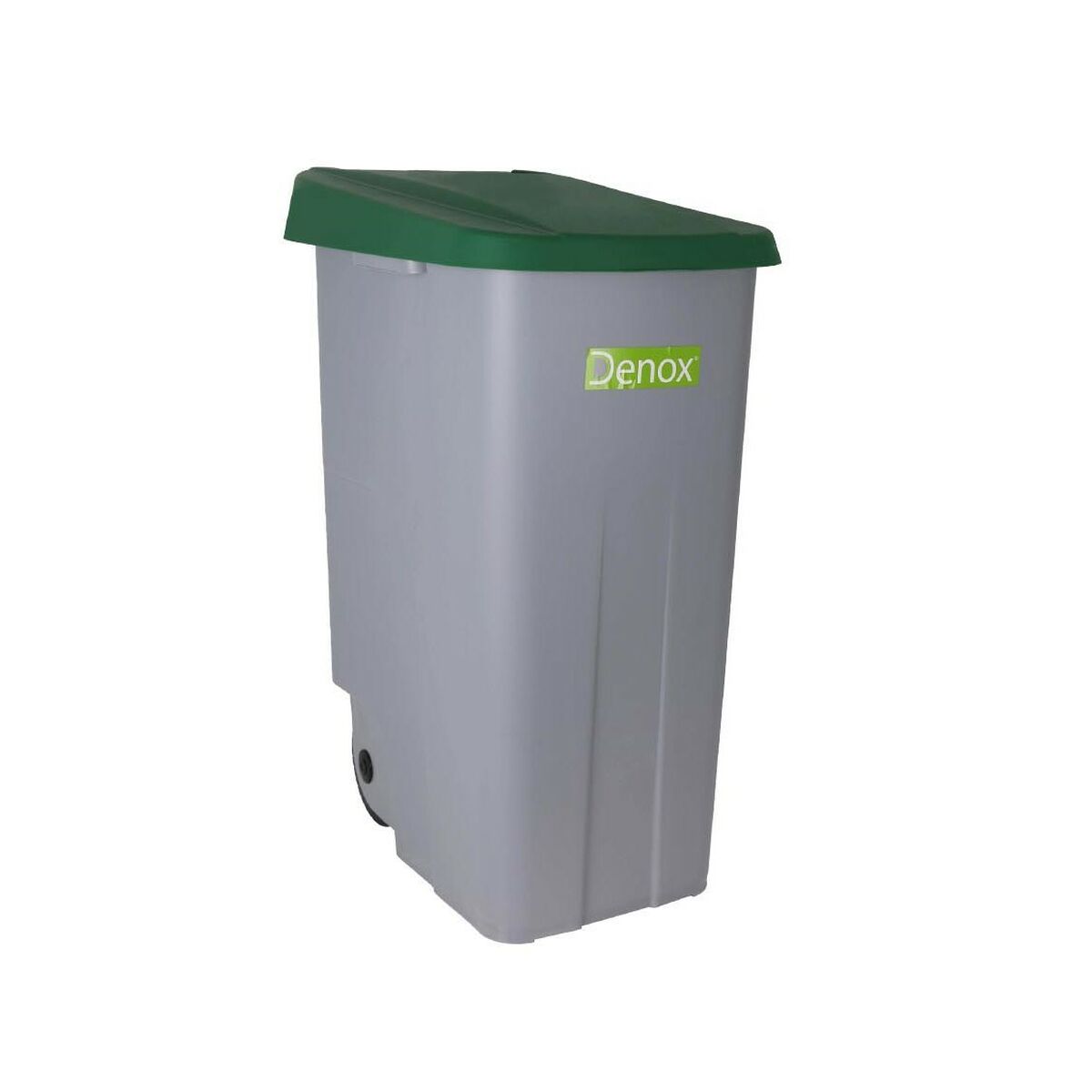 Cubo de basura con ruedas de 110 L, verde (2 unidades)