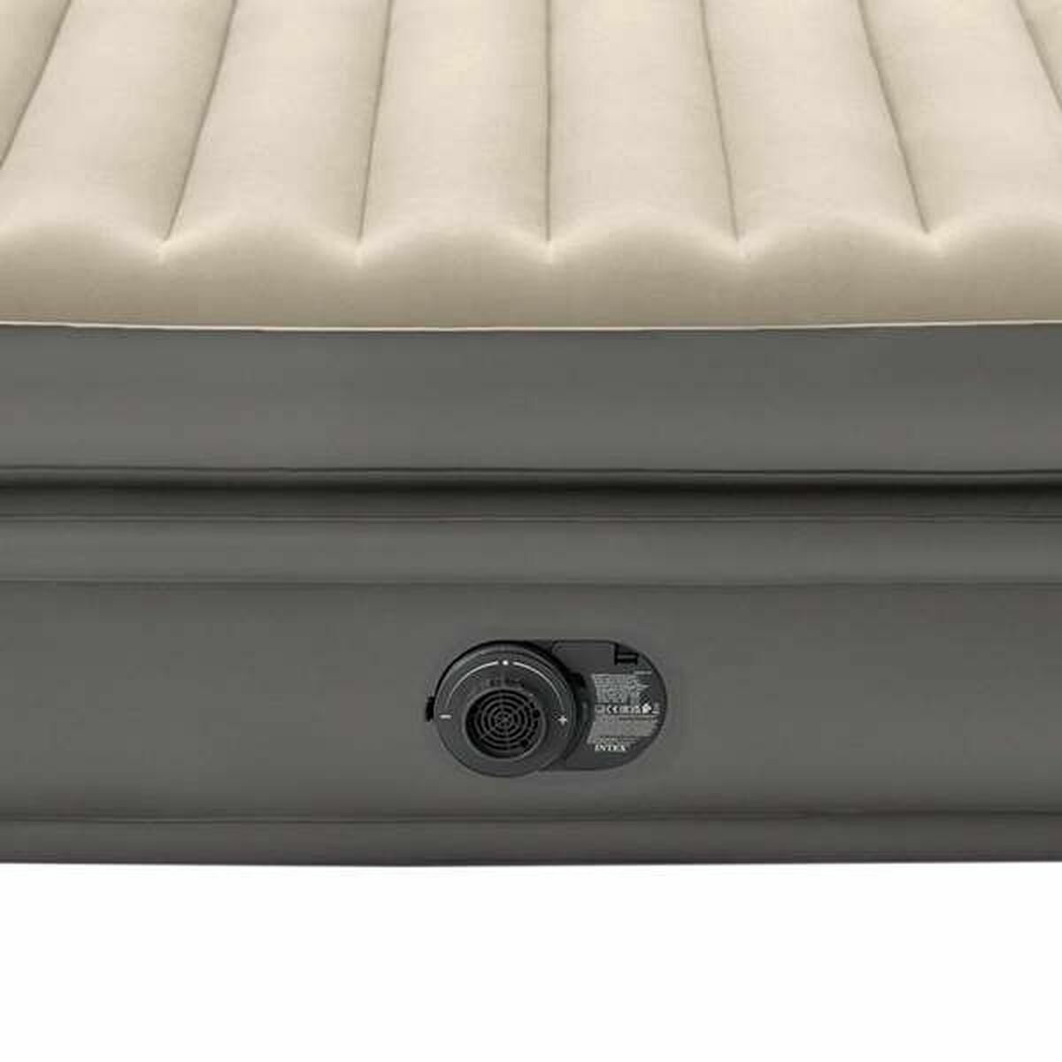 Cama hinchable beige de PVC, 152 x 51 x 203 cm — imagen 2