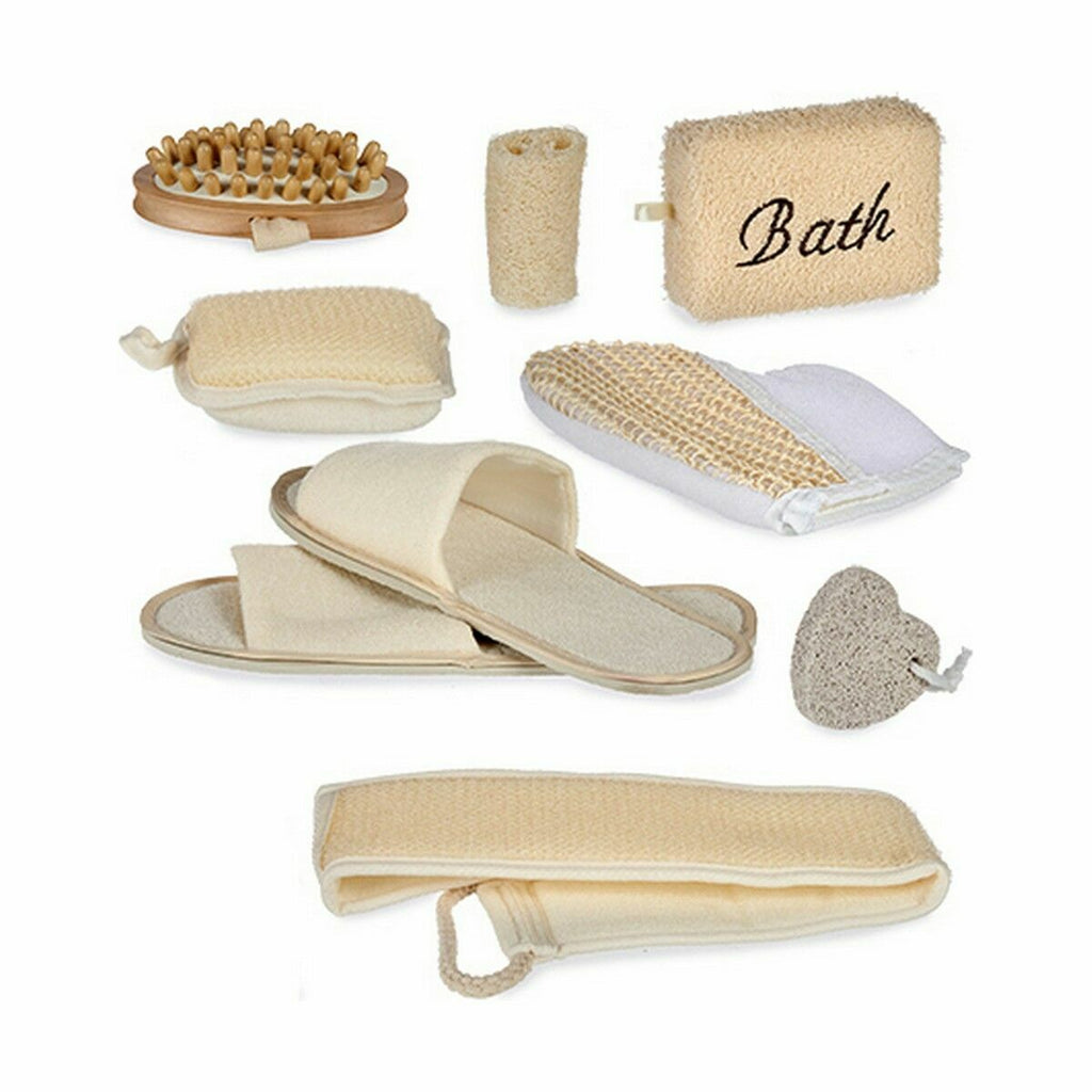 Set de baño marrón de 8 accesorios (6 unidades) — imagen 2
