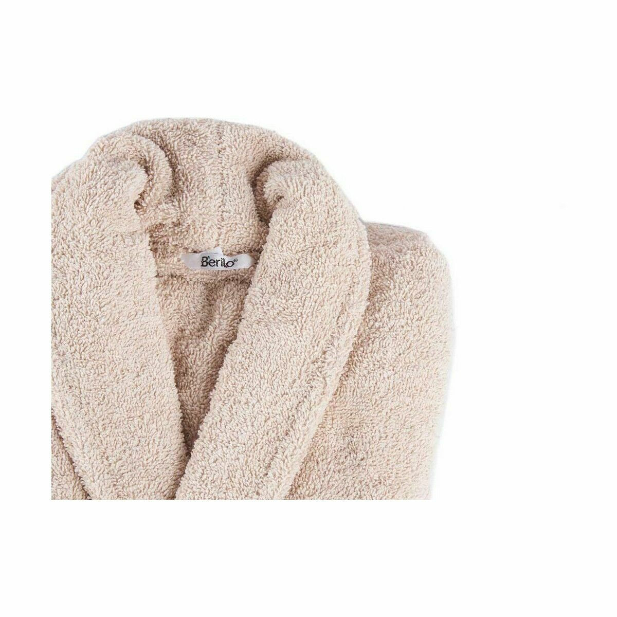 Albornoz de algodón beige, talla M/L (6 unidades) — imagen 3