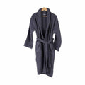 Albornoz de algodón gris, talla M/L (6 unidades)