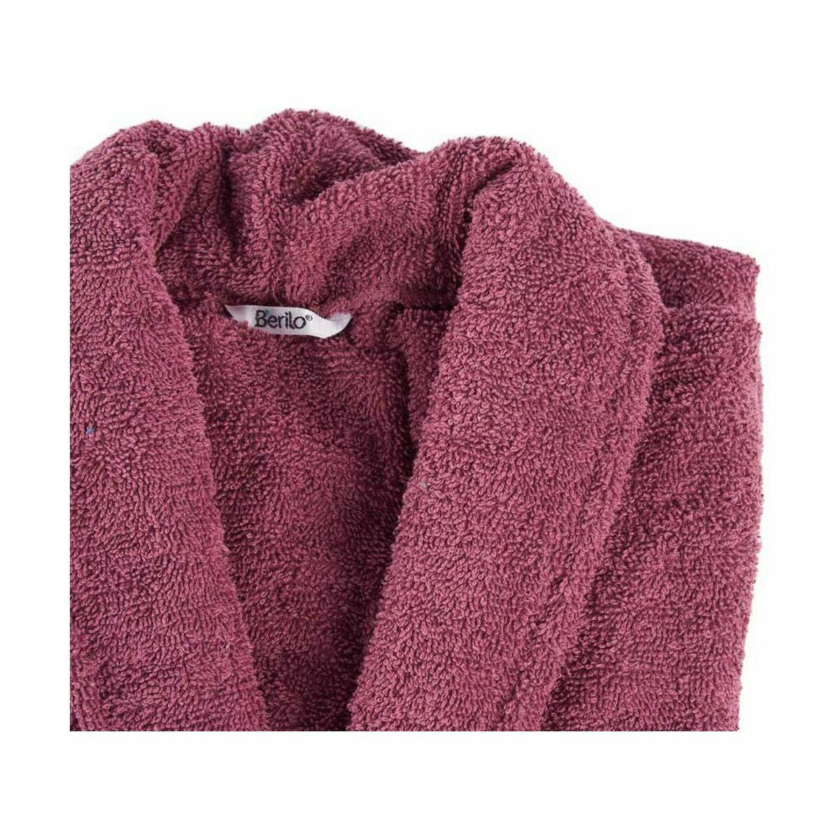 Albornoz de algodón rojo, talla M/L (6 unidades) — imagen 3