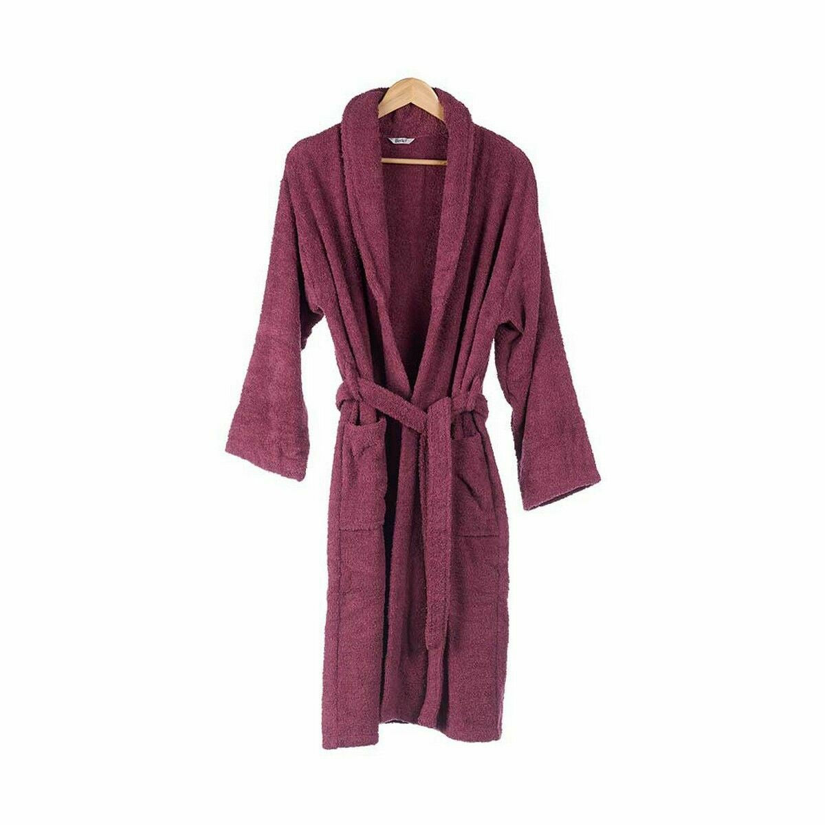 Albornoz de algodón rojo, talla L/XL (6 unidades)
