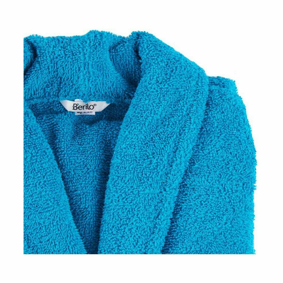 Albornoz de algodón azul, talla L/XL (6 unidades) — imagen 3