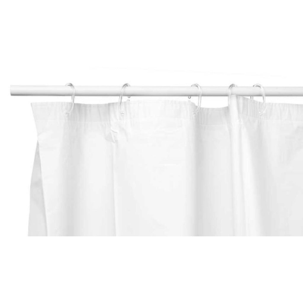 Cortina de ducha de polietileno EVA blanca, 180 x 180 cm — imagen 2