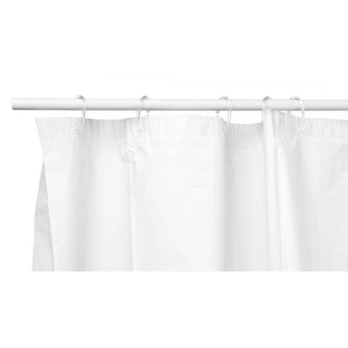 Cortina de ducha de polietileno EVA blanca, 180 x 180 cm — imagen 2