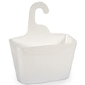 Soporte organizador para bañera de plástico blanco