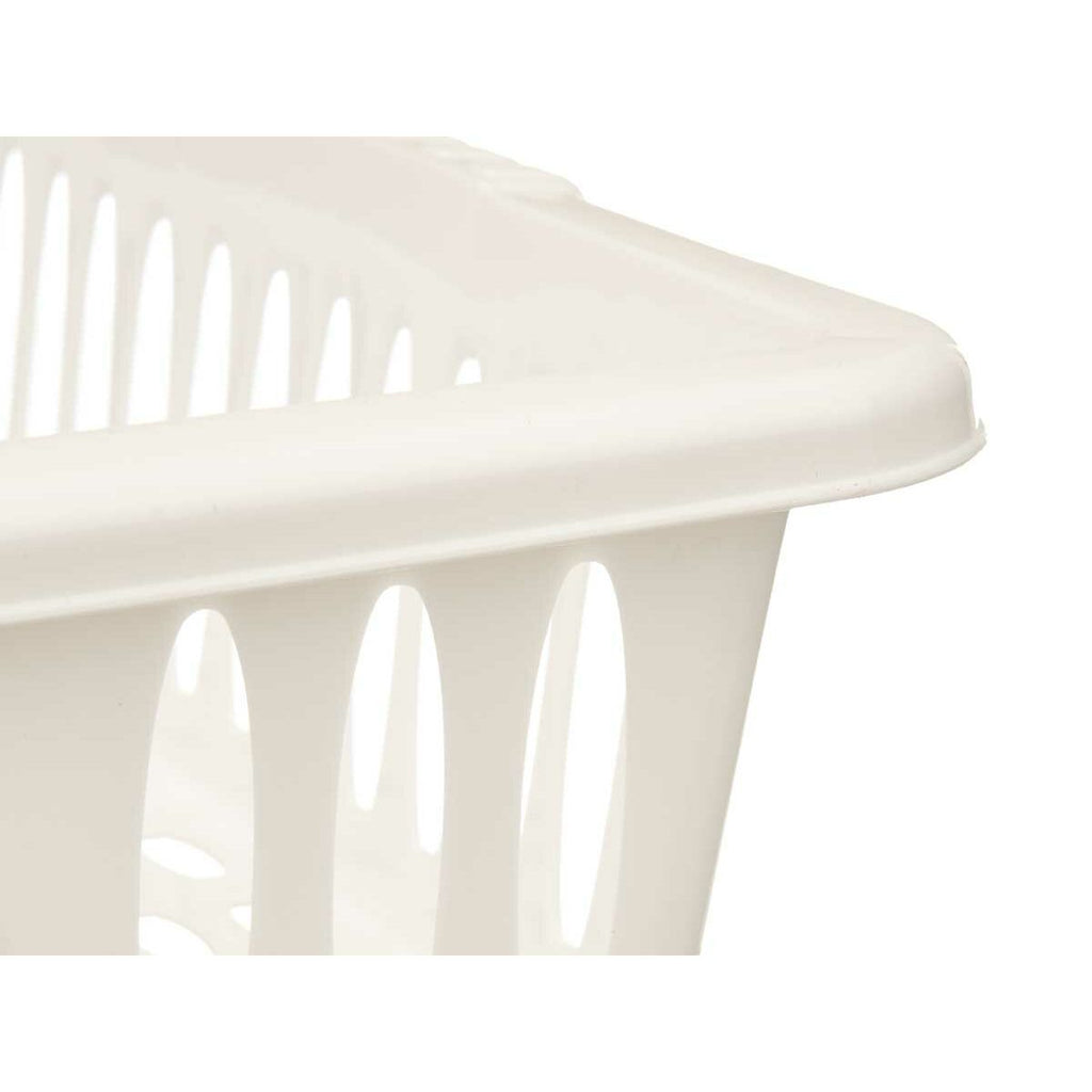 Escurridor de fregadero de plástico blanco, 40 x 8 x 29,5 cm — imagen 3
