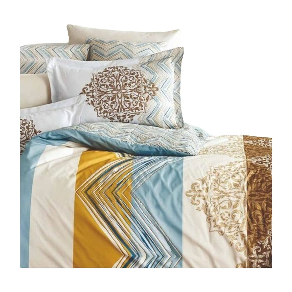 Juego de funda nórdica de algodón blanco, cama de 200