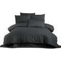 Juego de funda nórdica de 3 piezas gris, cama de 200 cm