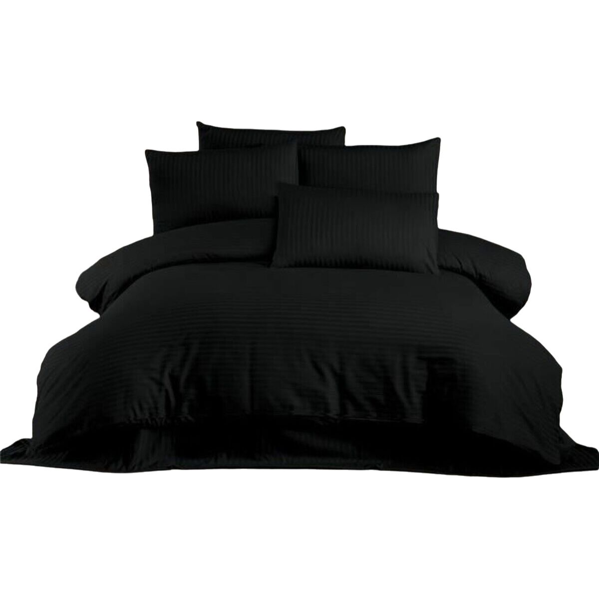 Juego de funda nórdica de 3 piezas negro, cama de 200 cm