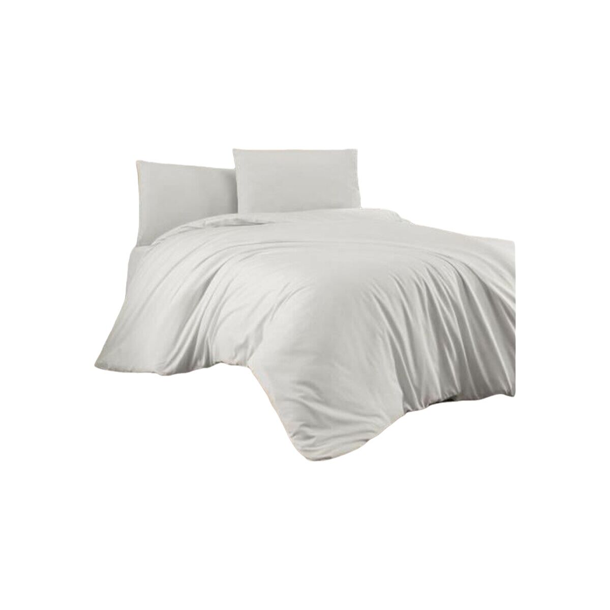 Juego de funda nórdica blanca de algodón, cama de 200