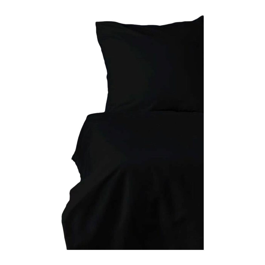 Juego de funda nórdica negra, cama de 200, 3 piezas