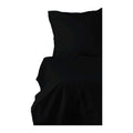 Juego de funda nórdica negra, cama de 200, 3 piezas