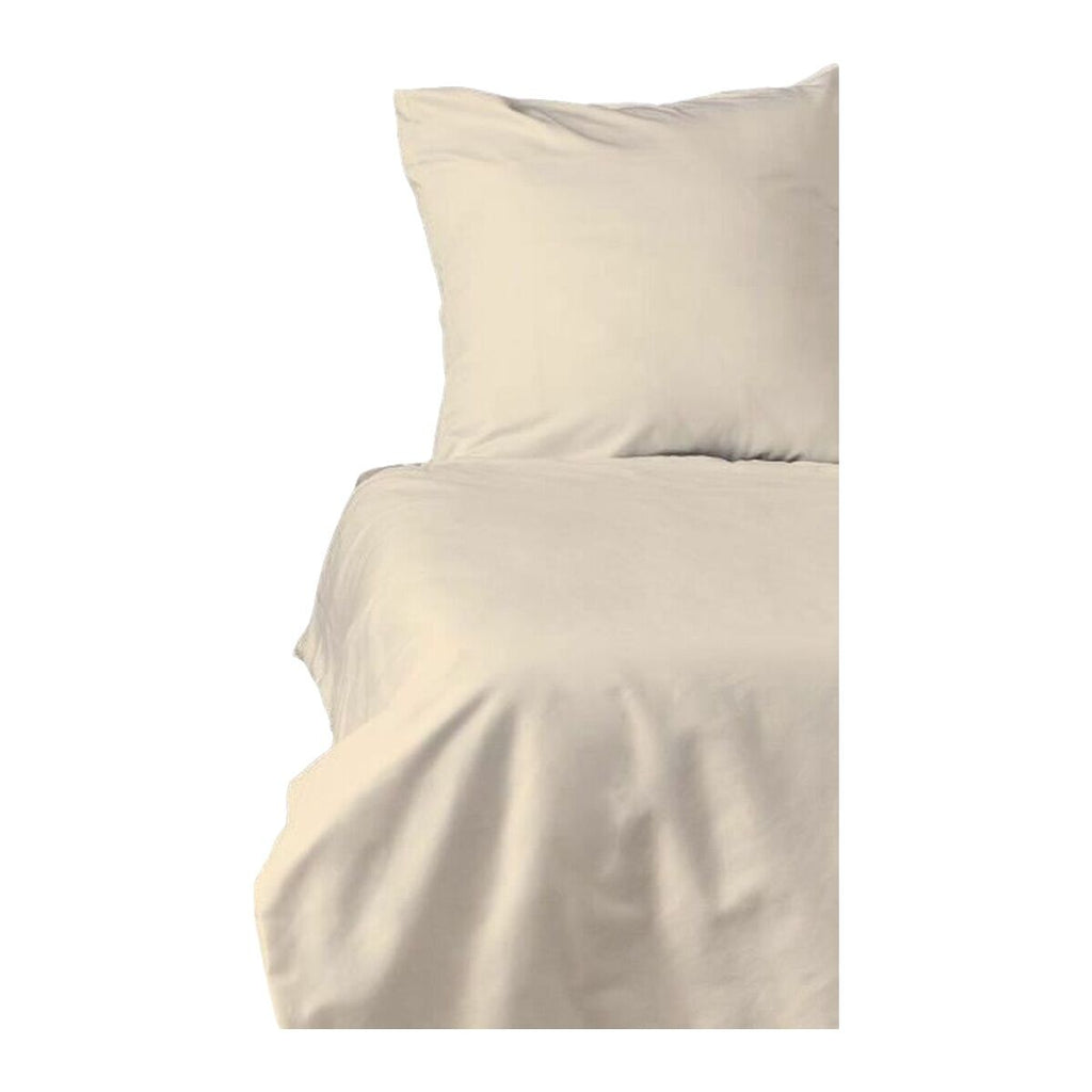 Juego de funda nórdica crema de algodón, cama de 200
