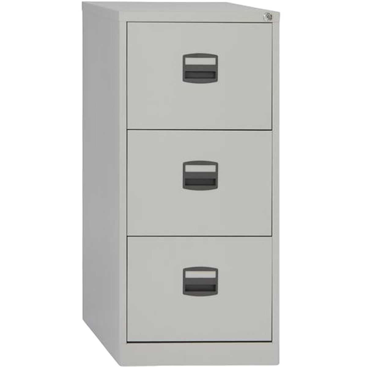 Armario archivador de 3 cajones con llave, A4, gris