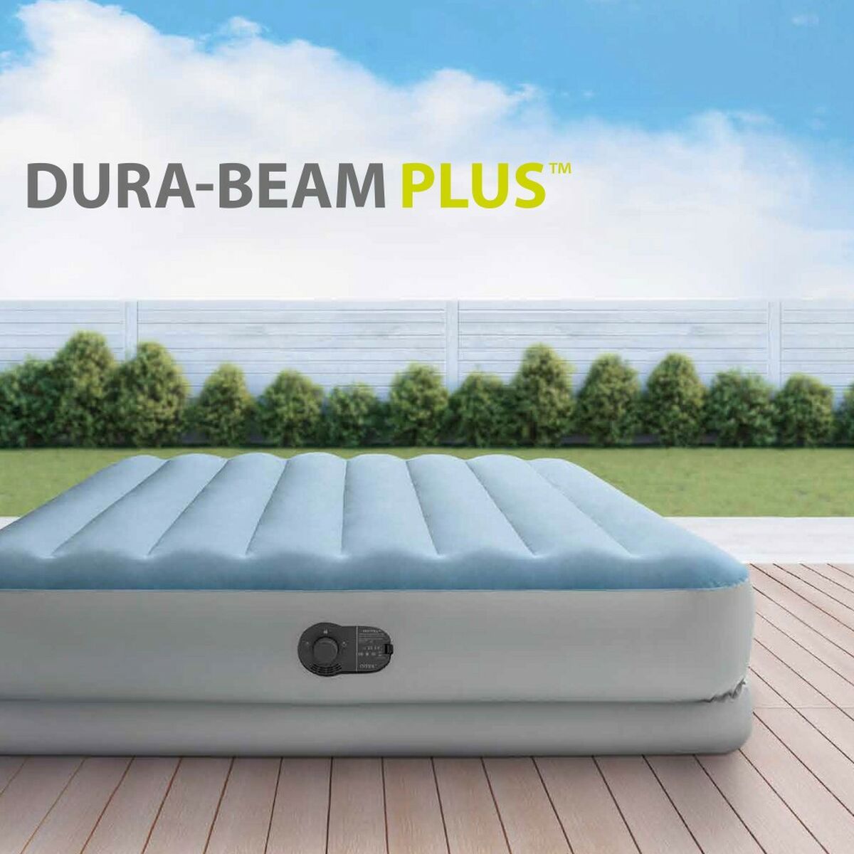 Cama hinchable doble con inflador USB, 152 x 36 x 203 cm — imagen 3