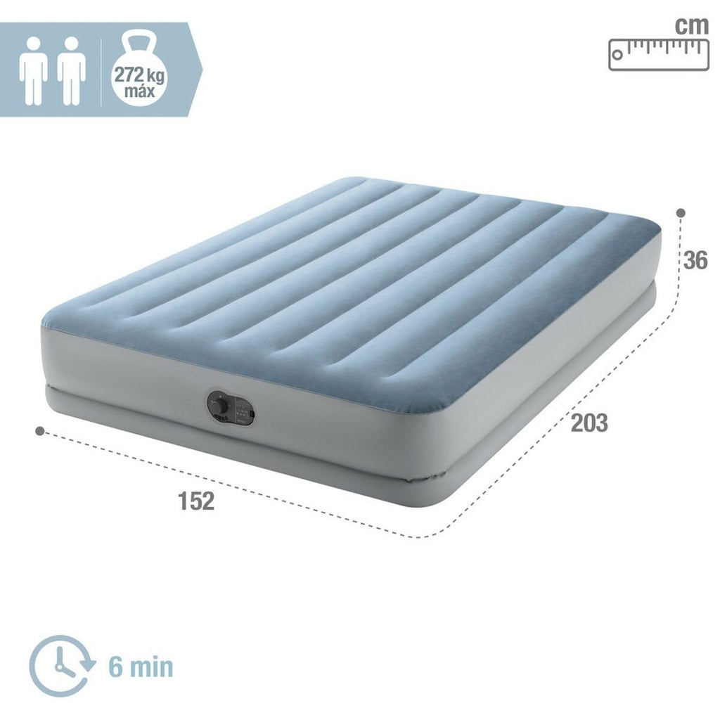 Cama hinchable doble con inflador USB, 152 x 36 x 203 cm — imagen 5