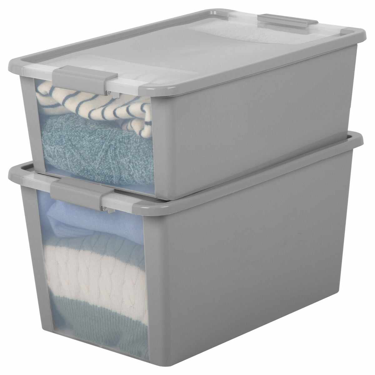Caja de almacenaje gris Curver de plástico, 26 L (7 unidades) — imagen 6