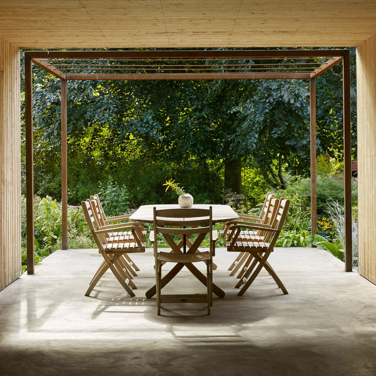 Fritz Hansen Skagerak Selandia Gartentisch ausziehbar 180x100x73cm