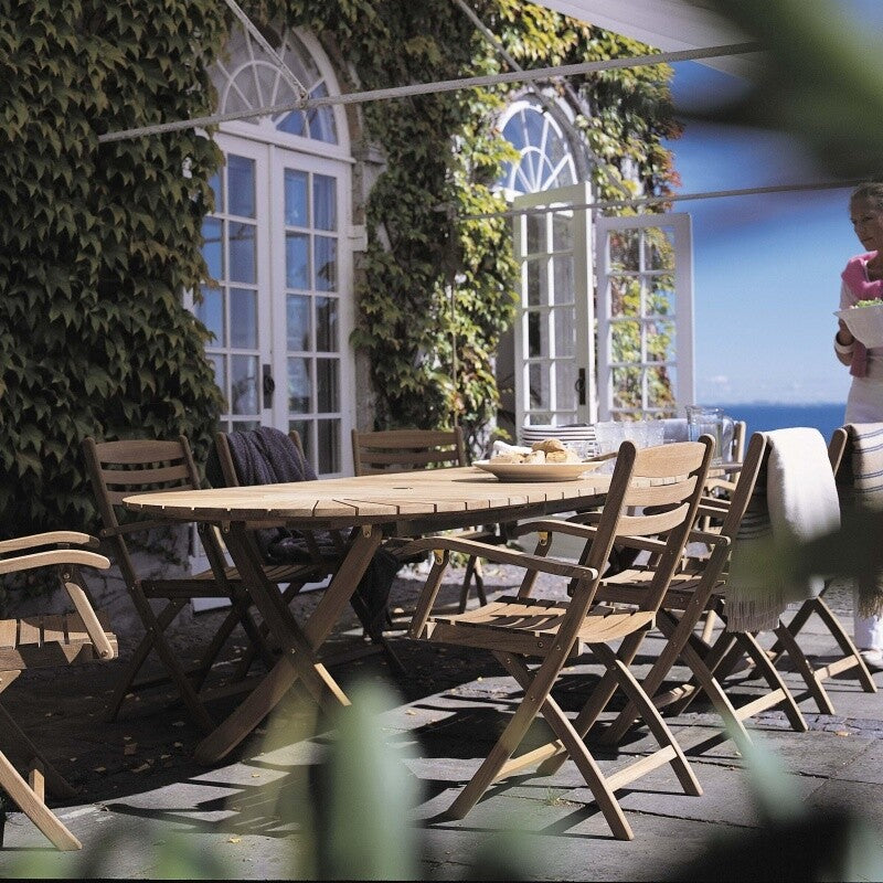 Fritz Hansen Skagerak Selandia Gartentisch ausziehbar 180x100x73cm