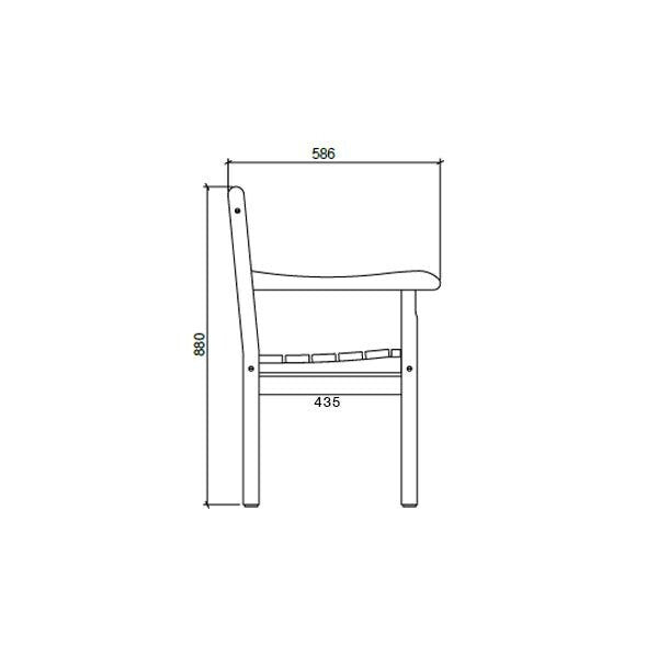 Fritz Hansen Skagerak Skagen Gartenbank 150cm