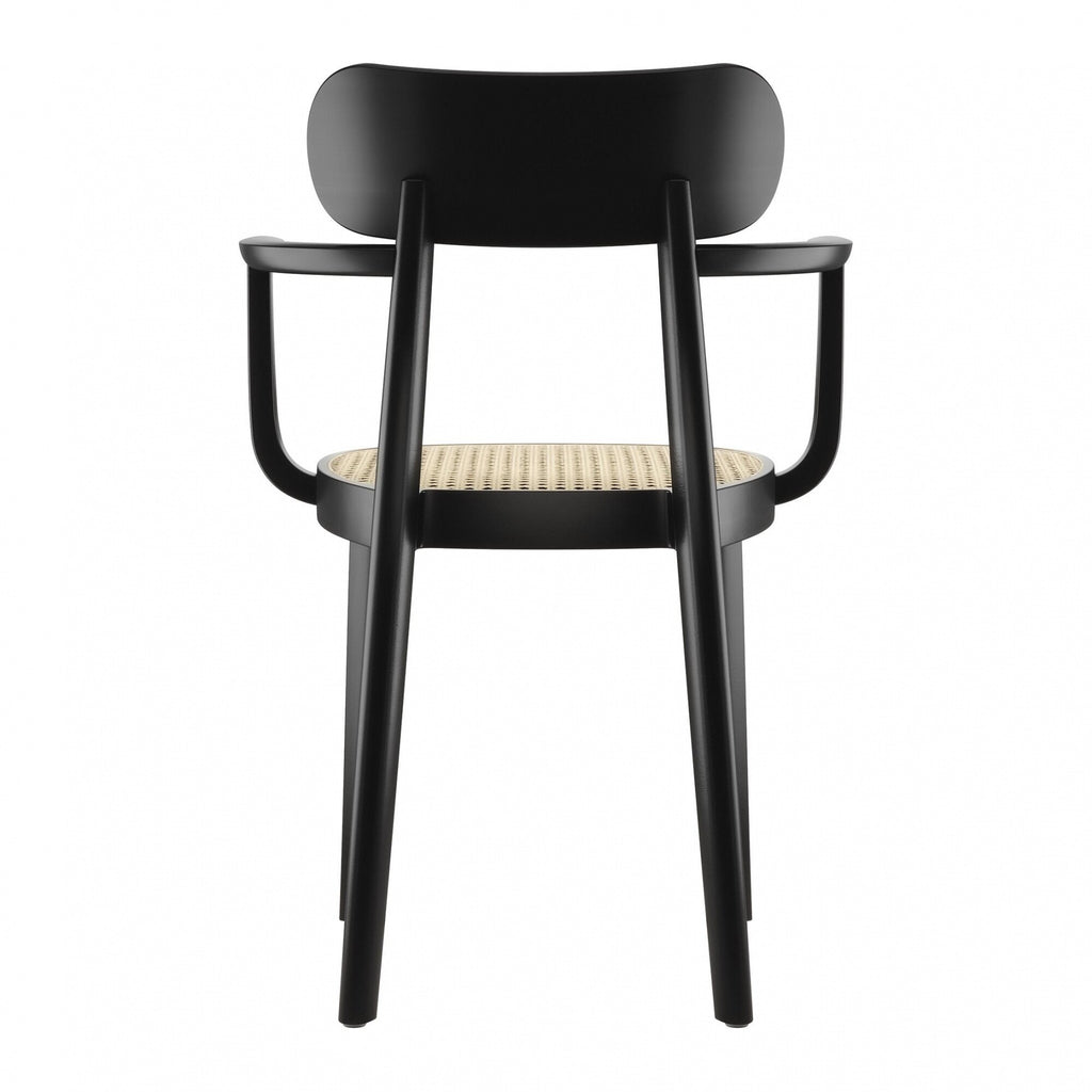 Thonet 118 F Armlehnstuhl mit Rohrgeflecht