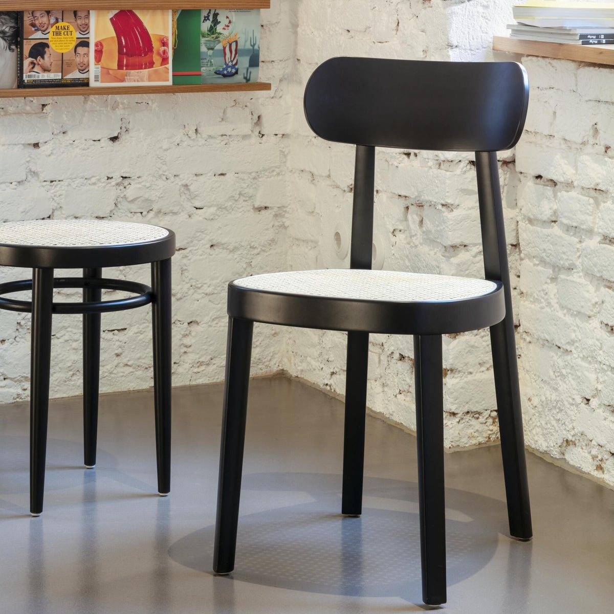 Thonet 118 Stuhl mit Rohrgeflecht 4er Set