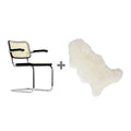 Thonet Aktionsset S 64 V Freischwinger + Fell