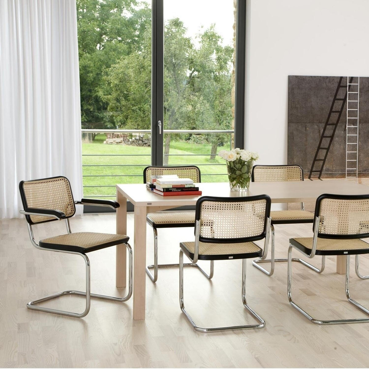 Thonet Aktionsset S 64 V Freischwinger + Fell