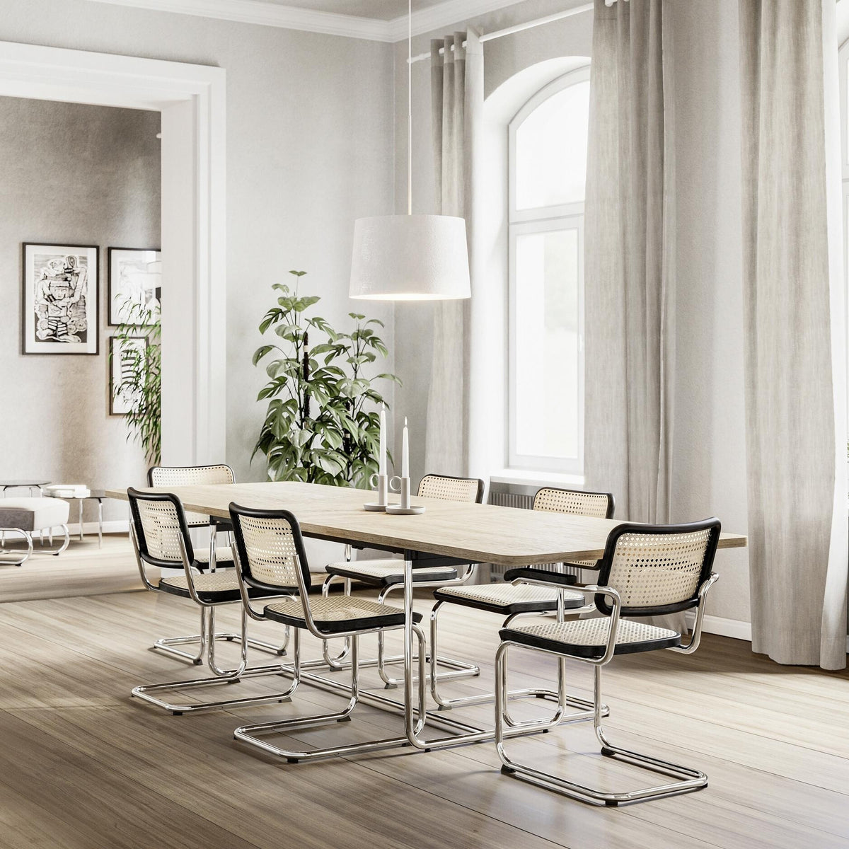 Thonet Aktionsset S 64 V Freischwinger + Fell
