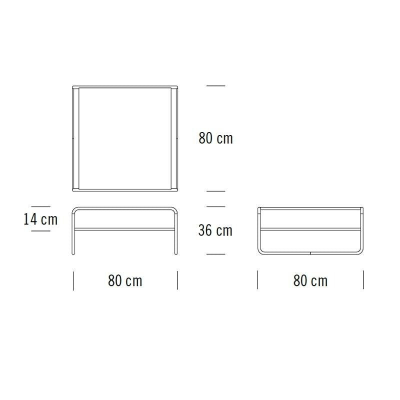 Thonet B 20/1 Couchtisch/Beistelltisch Buche