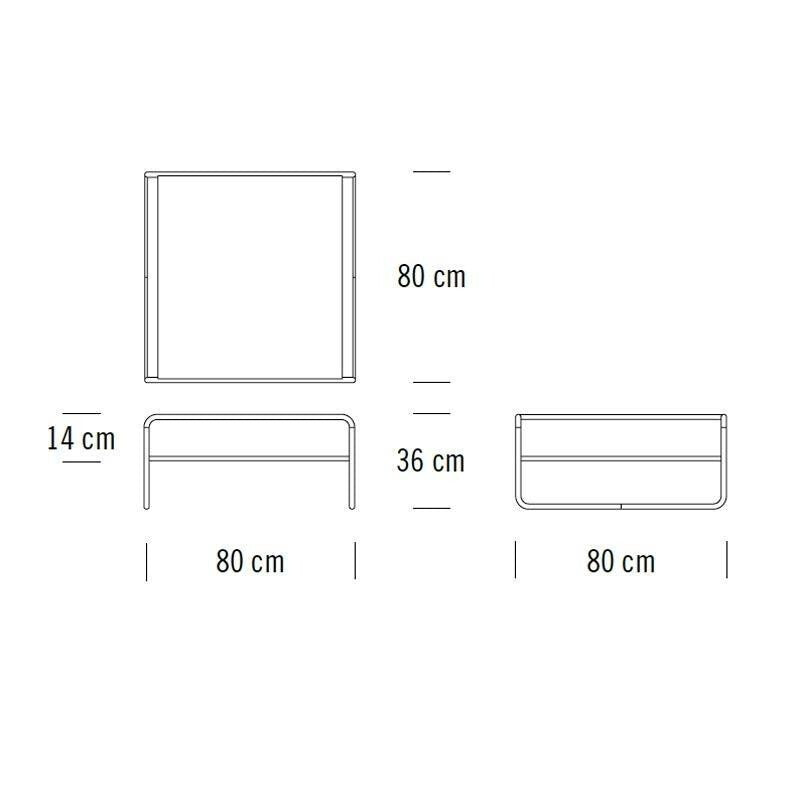 Thonet B 20/1 Couchtisch/Beistelltisch Esche