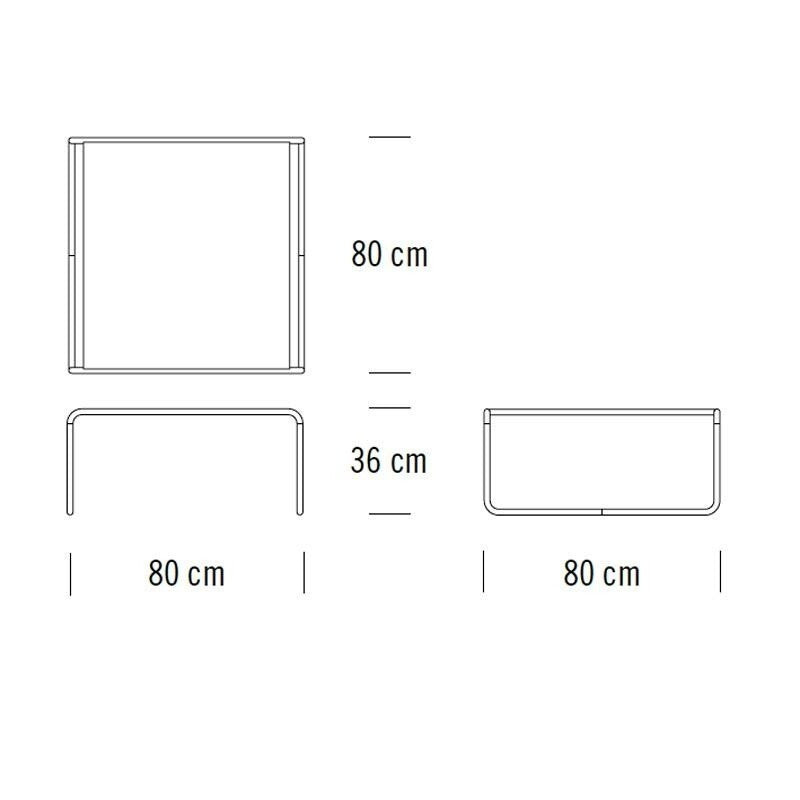 Thonet B 20 Couchtisch/Beistelltisch Buche