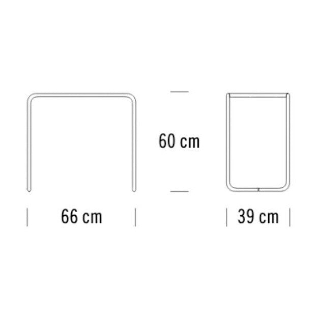 Thonet B 9 Beistelltisch Glas