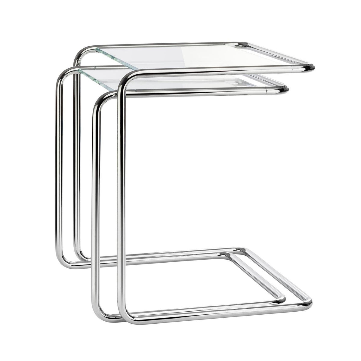 Thonet B 97 Beistelltisch 2er Set Glas